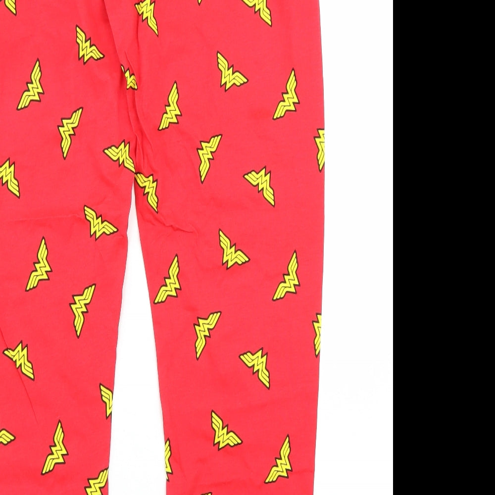 Preworn Womens Red   Sweatpants Trousers Size 12 L28 in - Wonder Woman