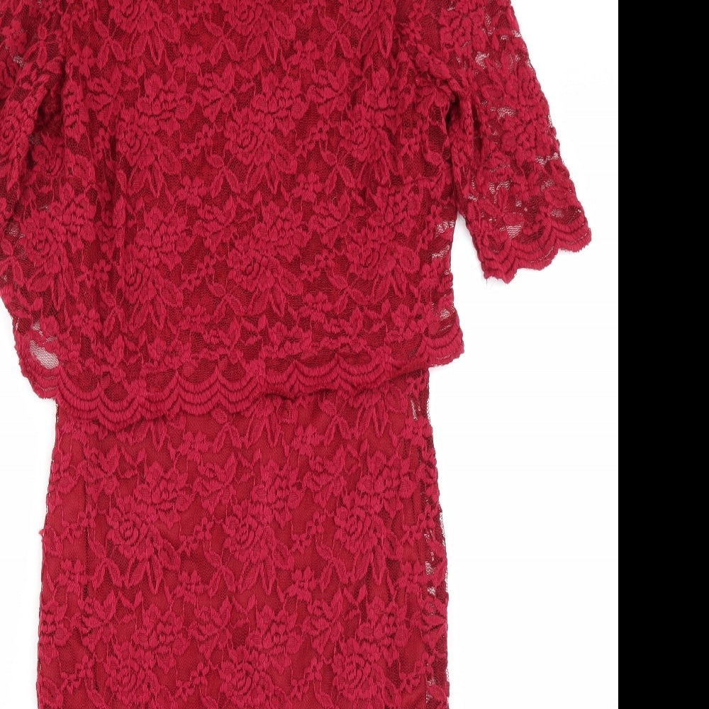 Preworn Womens Red   A-Line  Size 12
