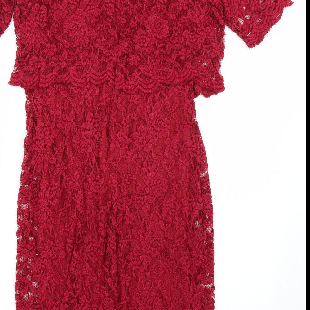 Preworn Womens Red   A-Line  Size 12