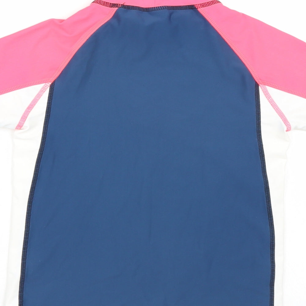 NEXT Girls Blue   Basic T-Shirt Size 7 Years  - Rashvest