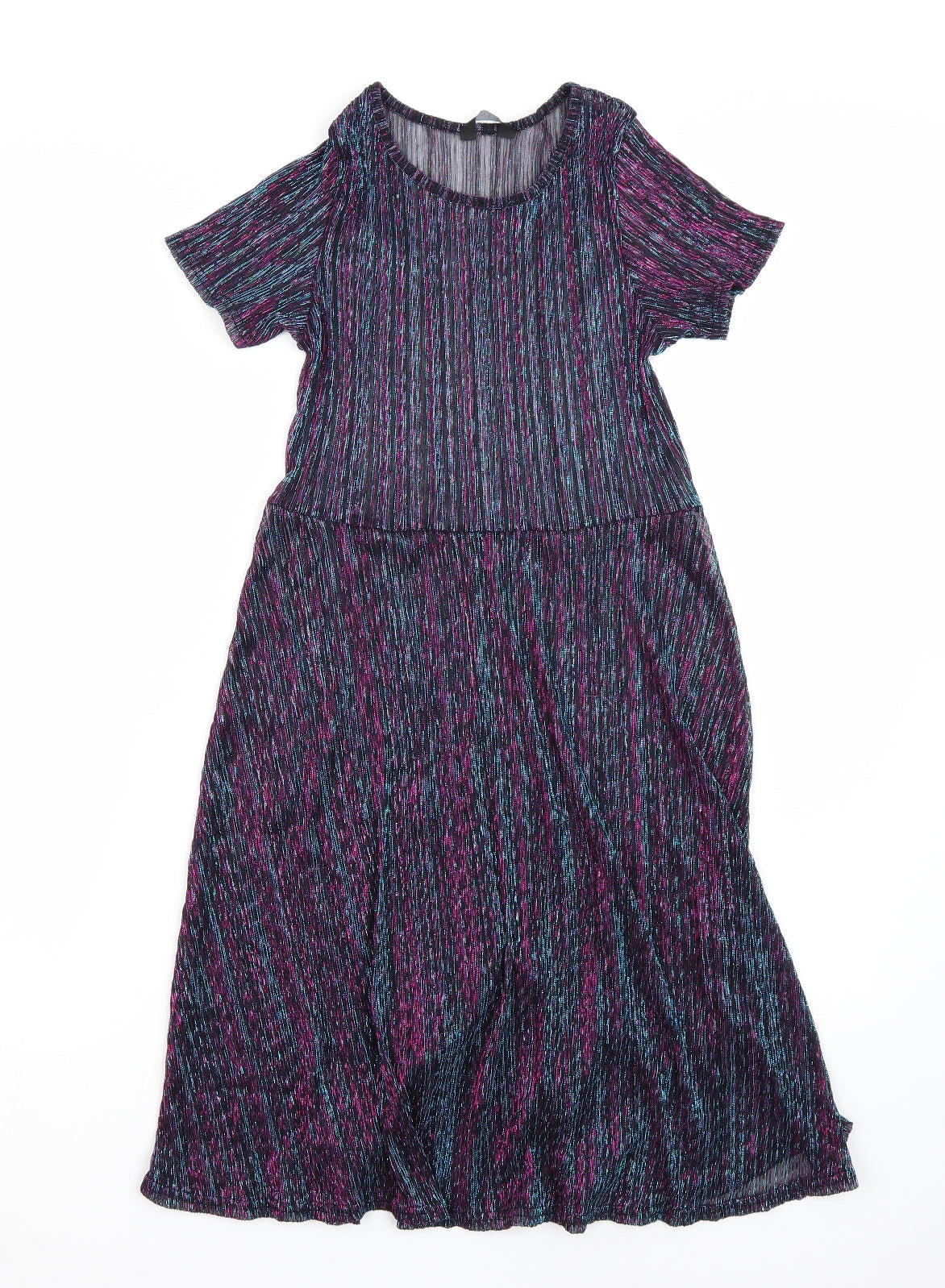 M&Co Girls Purple   A-Line  Size 13 Years