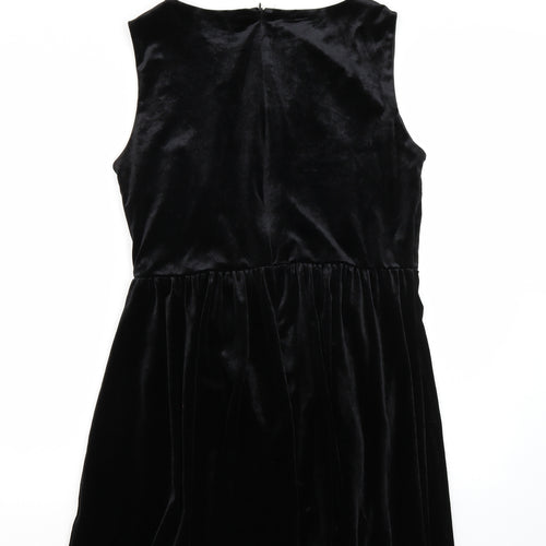 Glamorous Womens Black  Rayon A-Line  Size 14