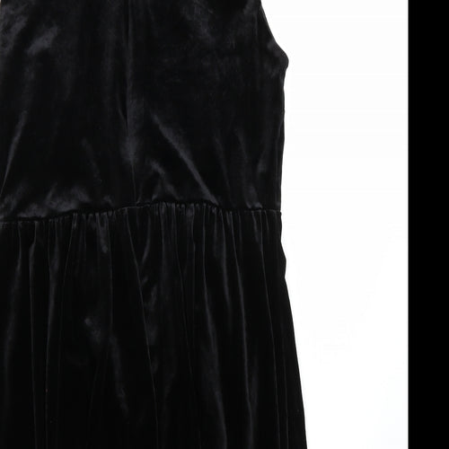 Glamorous Womens Black  Rayon A-Line  Size 14