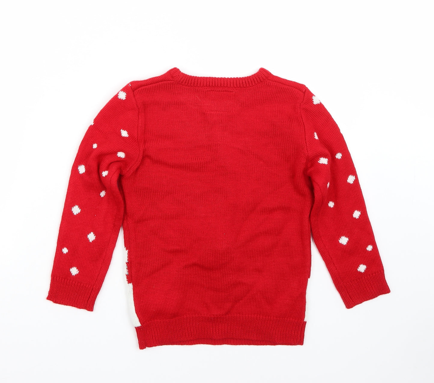 Primark Boys Red   Pullover Jumper Size 5-6 Years  - Christmas  Jumper