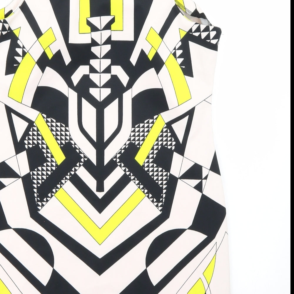 Primark Womens Pink Geometric  A-Line  Size 20
