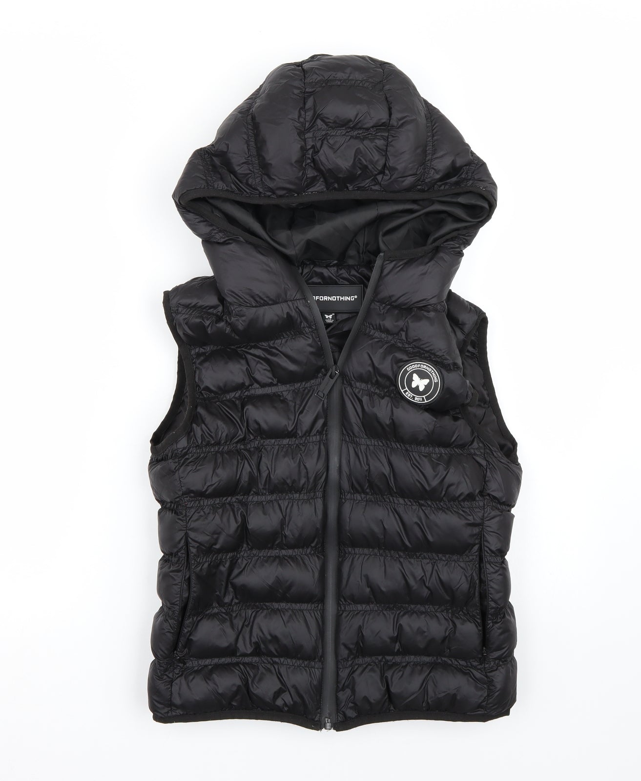 Good For Nothing Womens Black   Gilet Coat Size XS