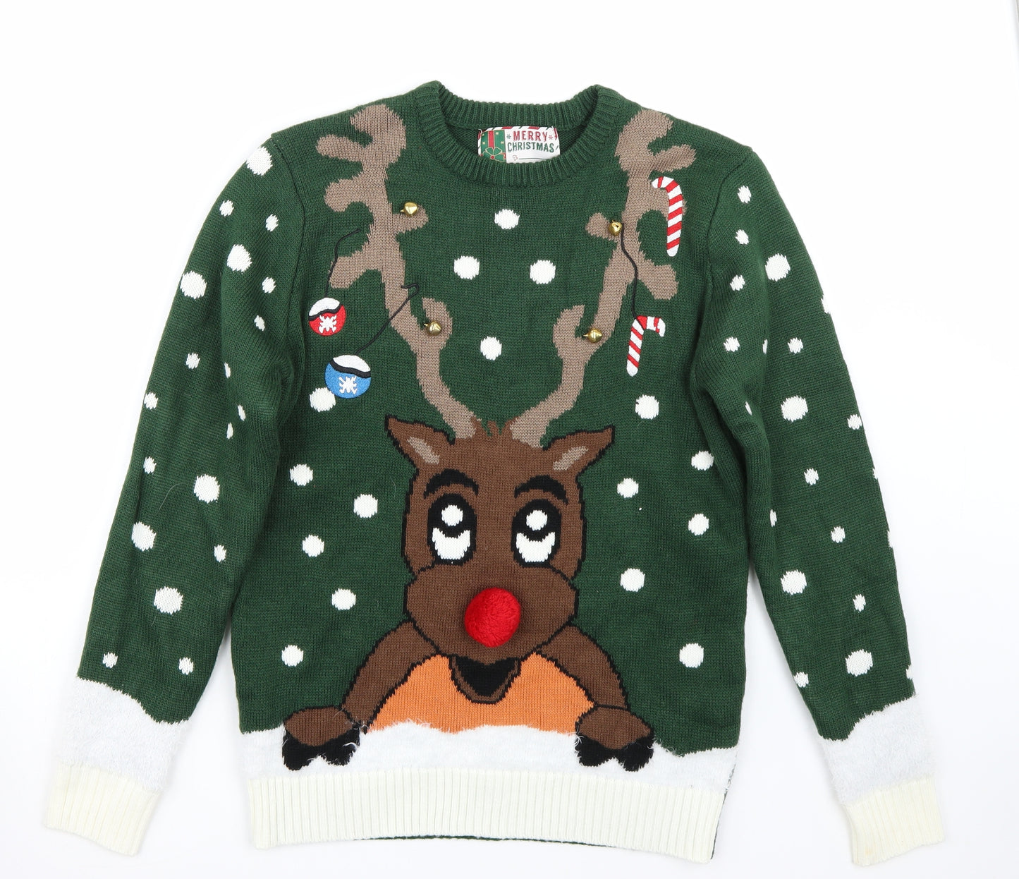 Cedar Wood State Mens Green   Pullover Jumper Size S  - Christmas  Jumper