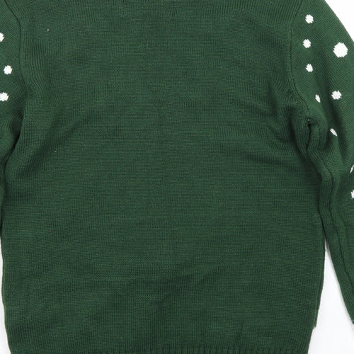 Cedar Wood State Mens Green   Pullover Jumper Size S  - Christmas  Jumper