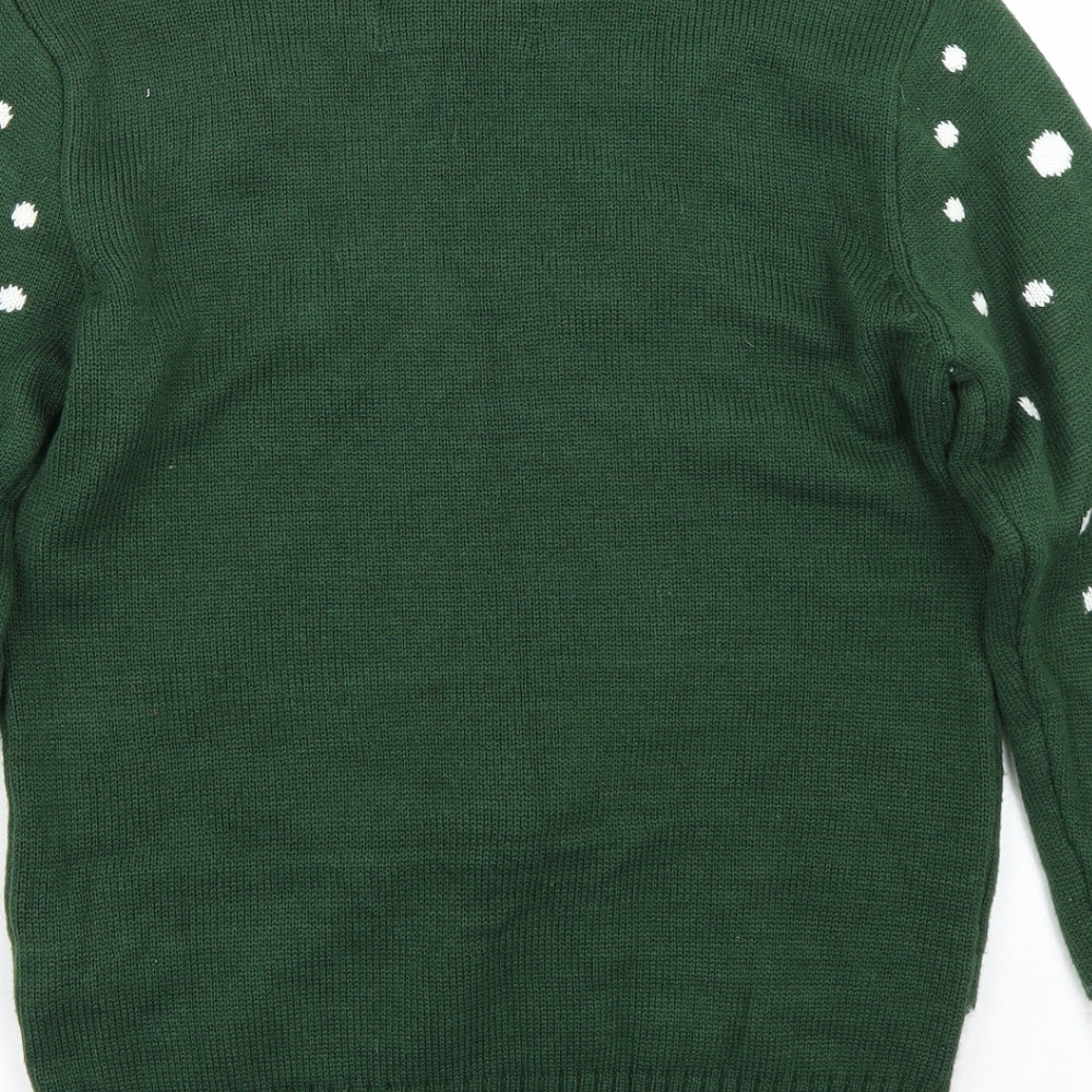 Cedar Wood State Mens Green   Pullover Jumper Size S  - Christmas  Jumper