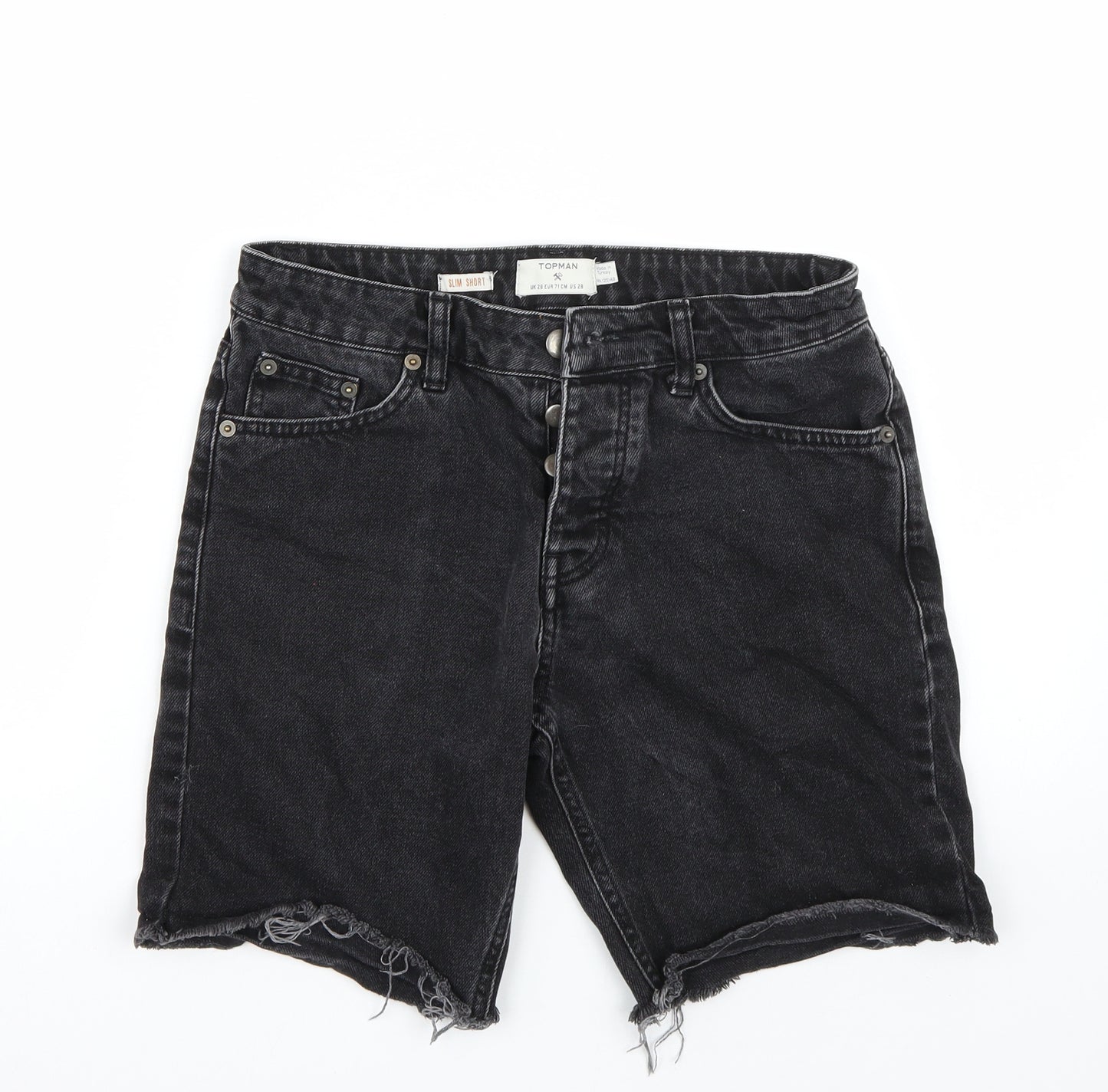 Topman Mens Black   Bermuda Shorts Size 28