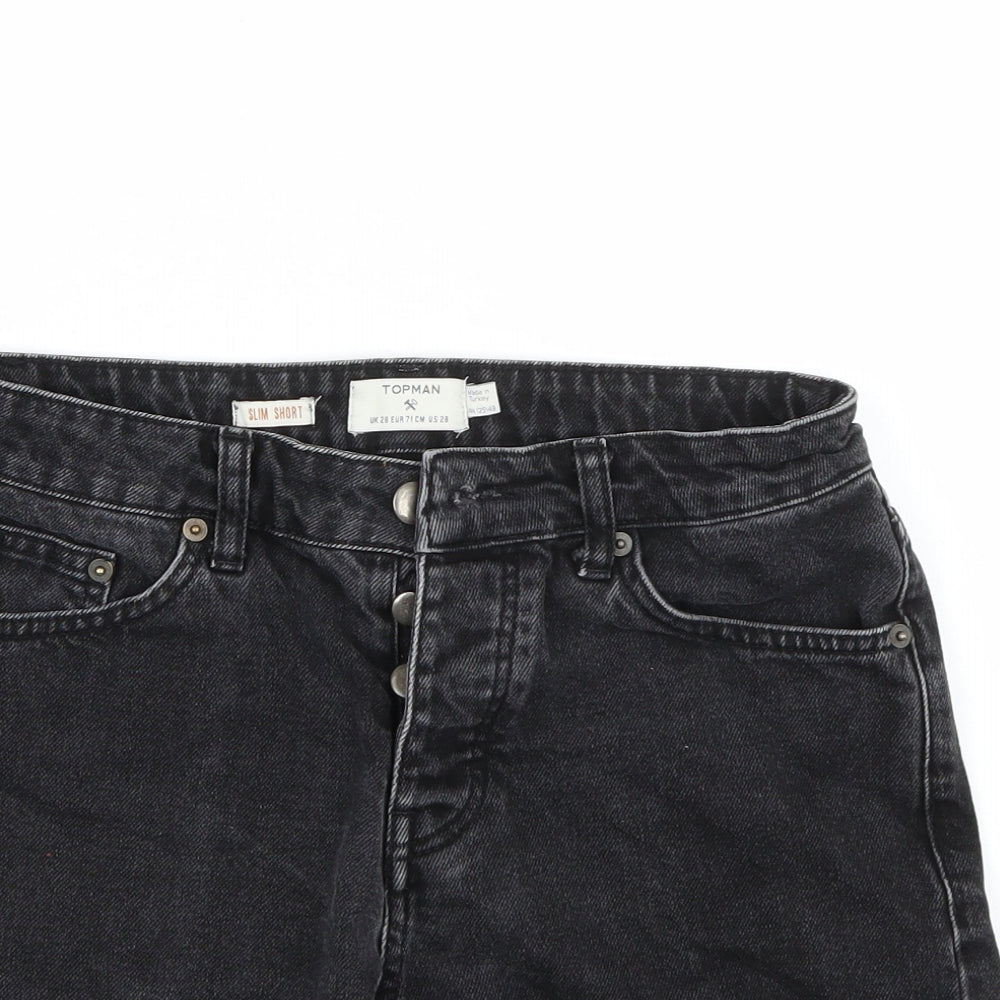Topman Mens Black   Bermuda Shorts Size 28