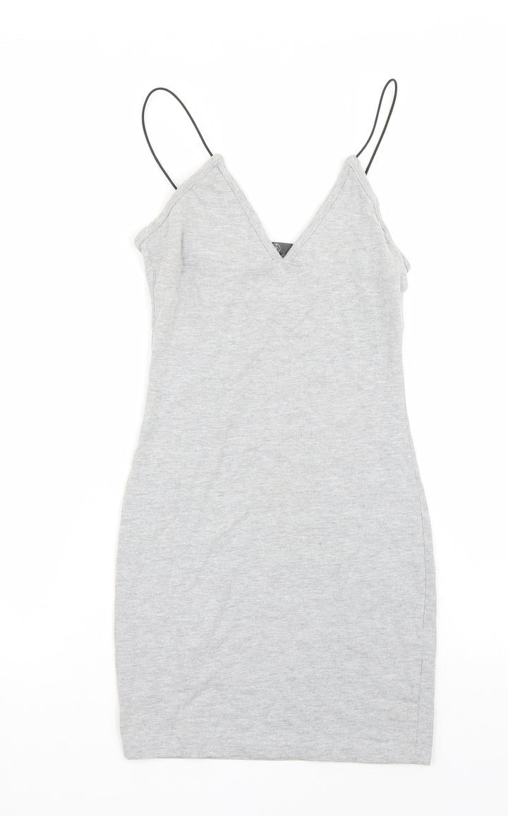 Missguided Womens Grey A-Line Size 8