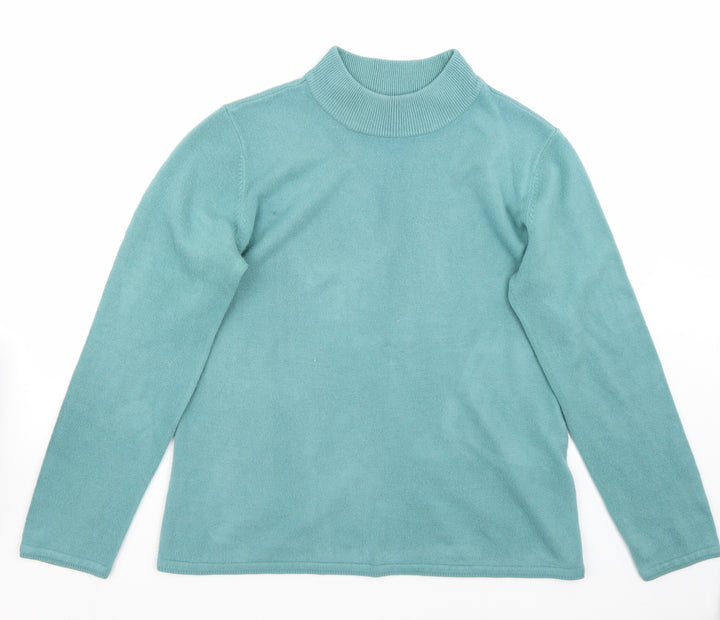 BM Womens Green Pullover Jumper Size M