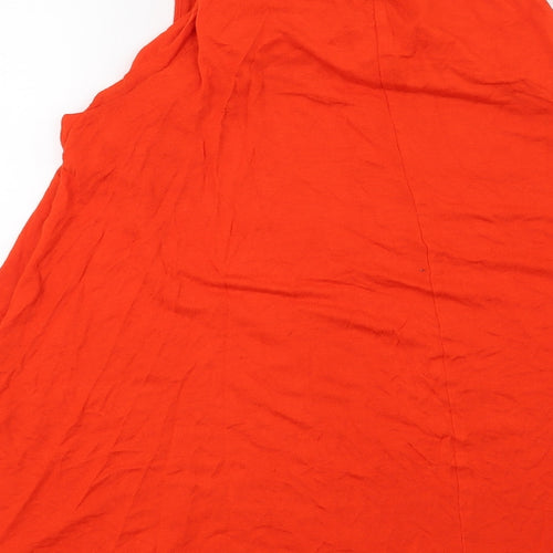 H&M Womens Red   Basic Blouse Size S