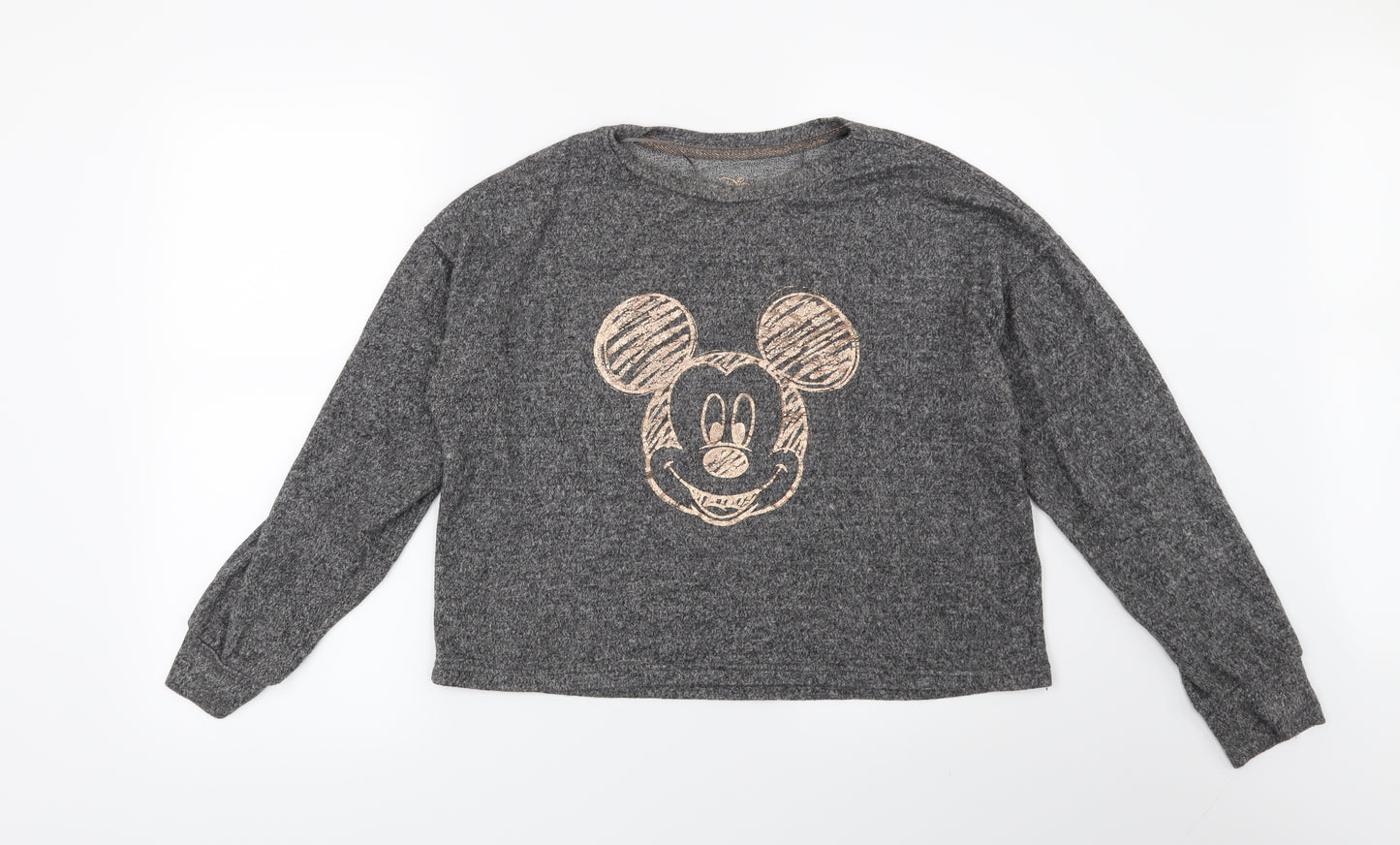 Love To Lounge Womens Grey   Top Pyjama Top Size 12  - Disney Mickey Mouse
