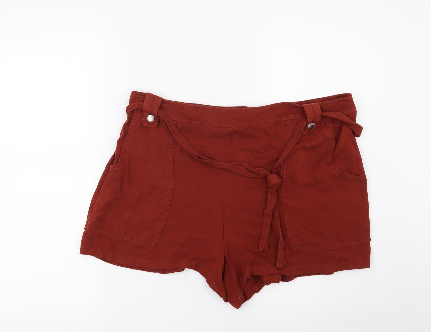 New Look Womens Orange   Hot Pants Shorts Size 18