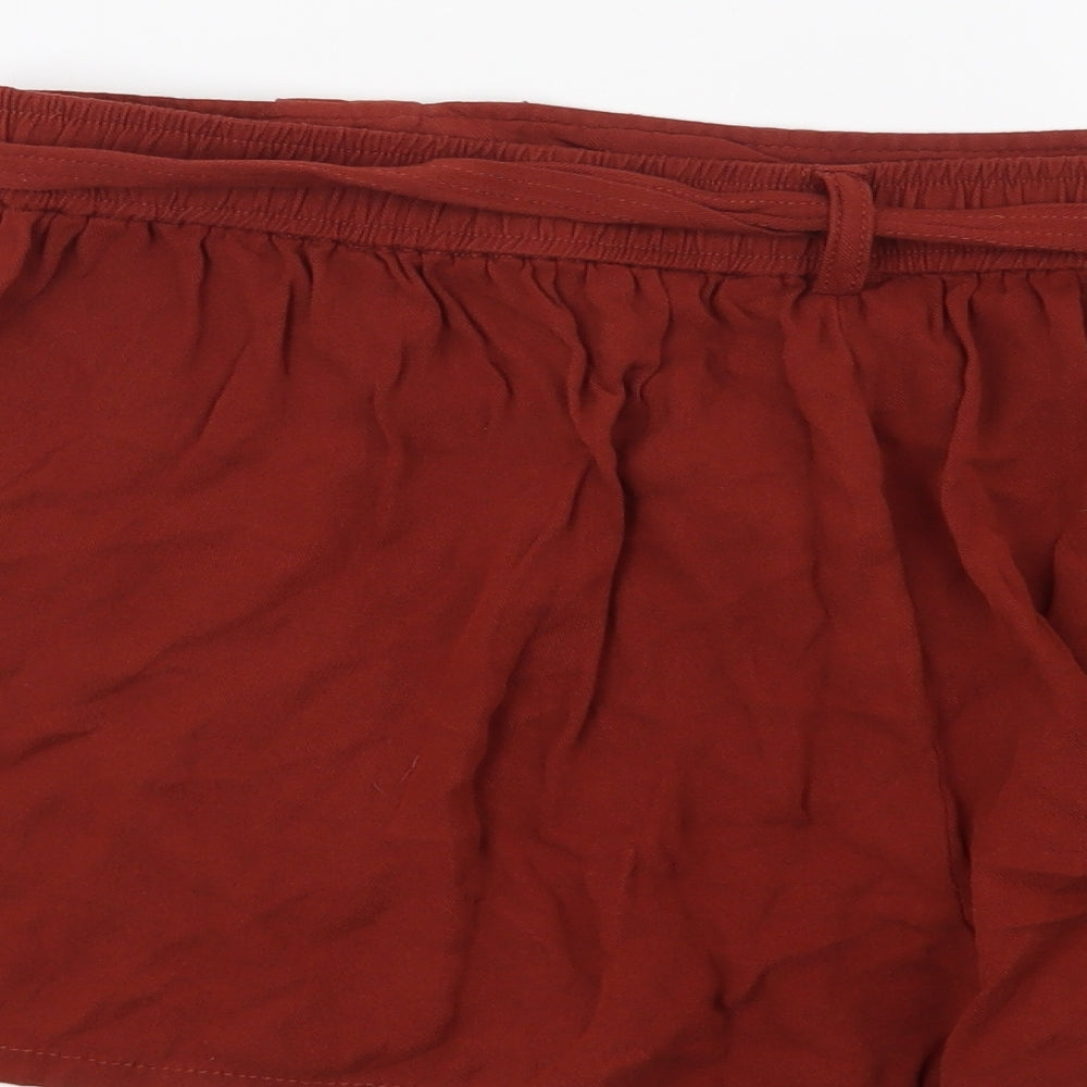 New Look Womens Orange   Hot Pants Shorts Size 18