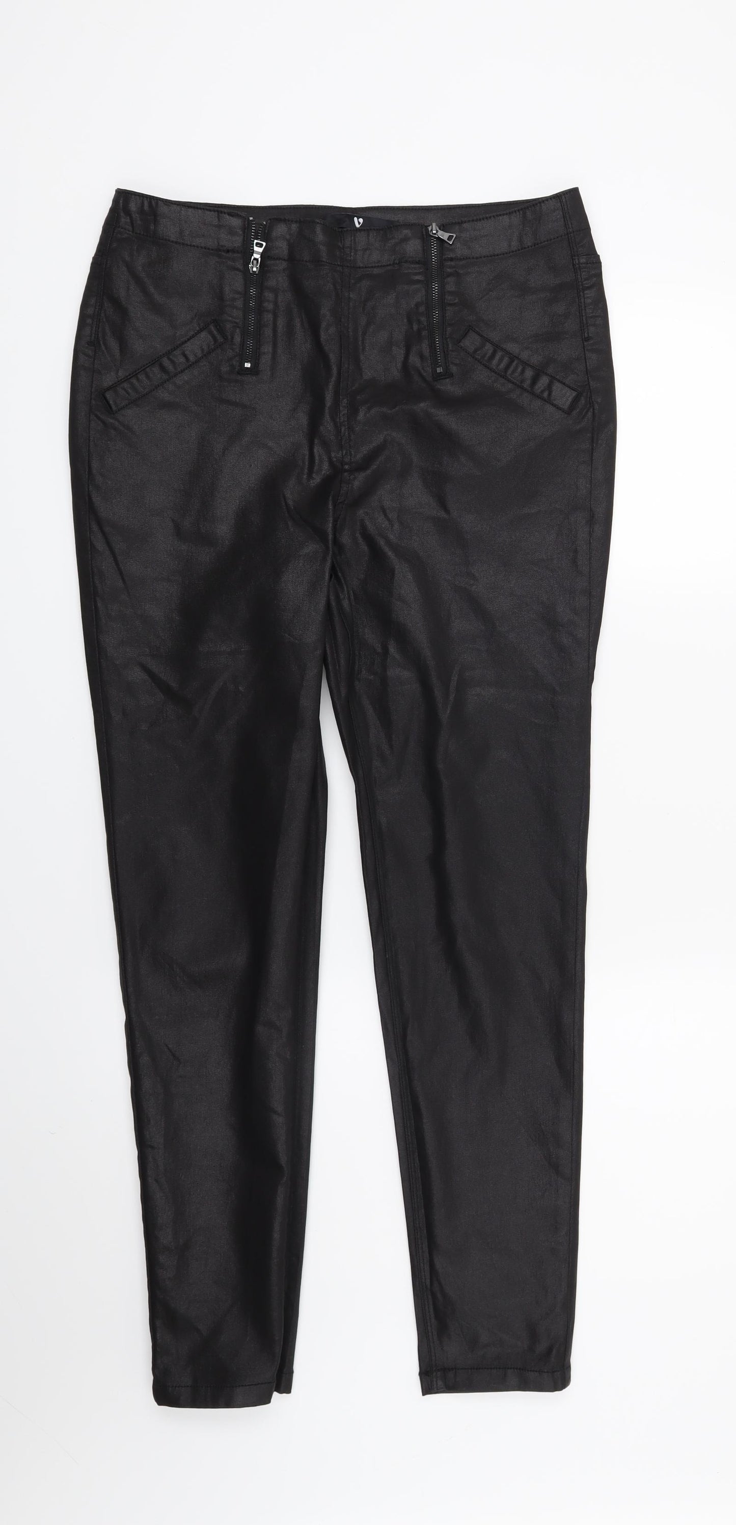 Very Womens Black   Skinny Jeans Size 14 L28 in