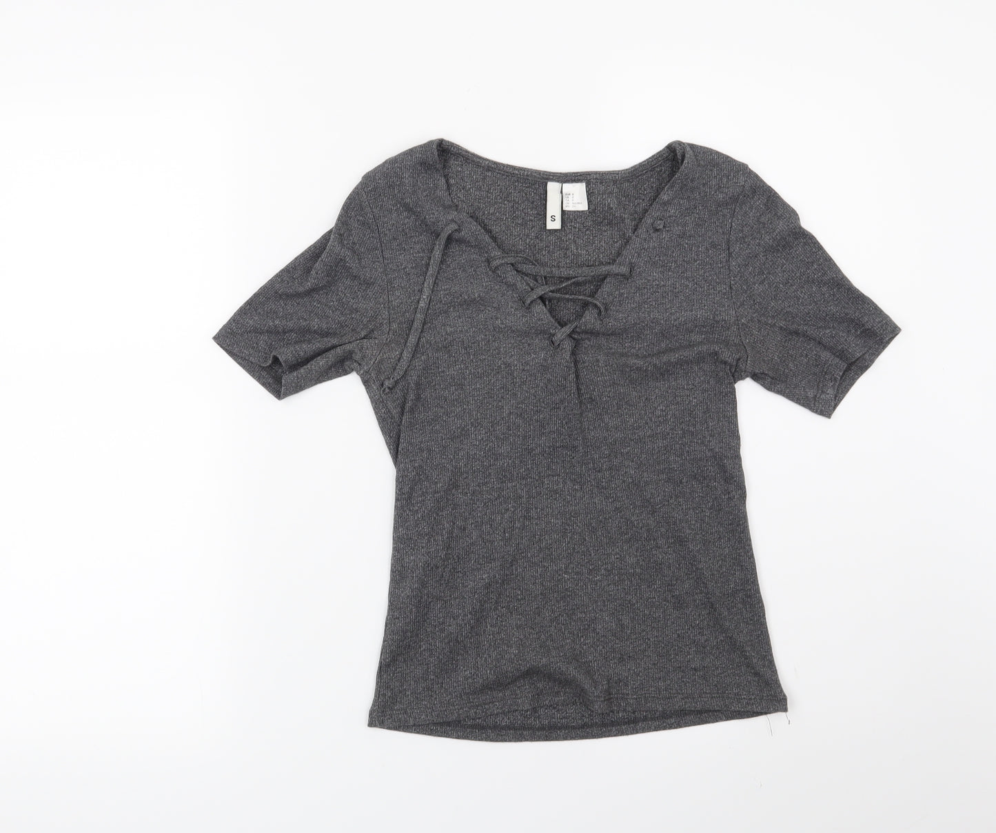 H&M Womens Grey   Basic T-Shirt Size S