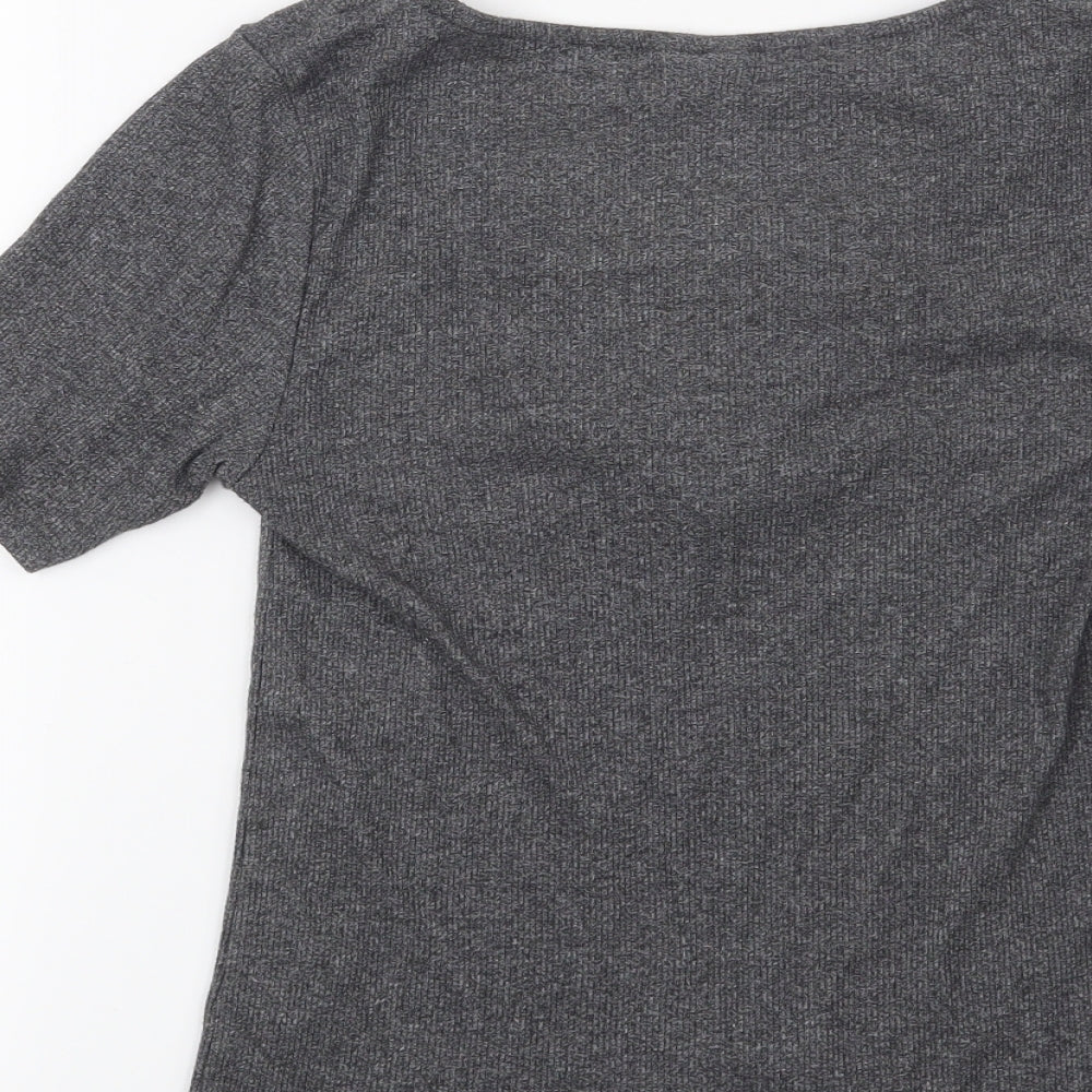 H&M Womens Grey   Basic T-Shirt Size S