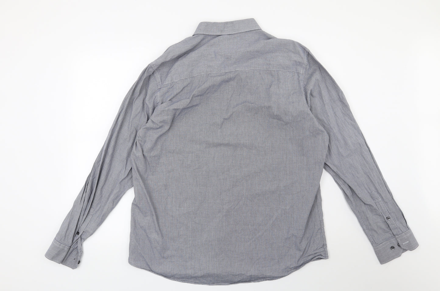 Taylor & Wright Mens Blue    Button-Up Size 17