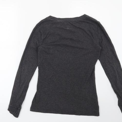 Jack Wills Womens Grey   Basic T-Shirt Size 8