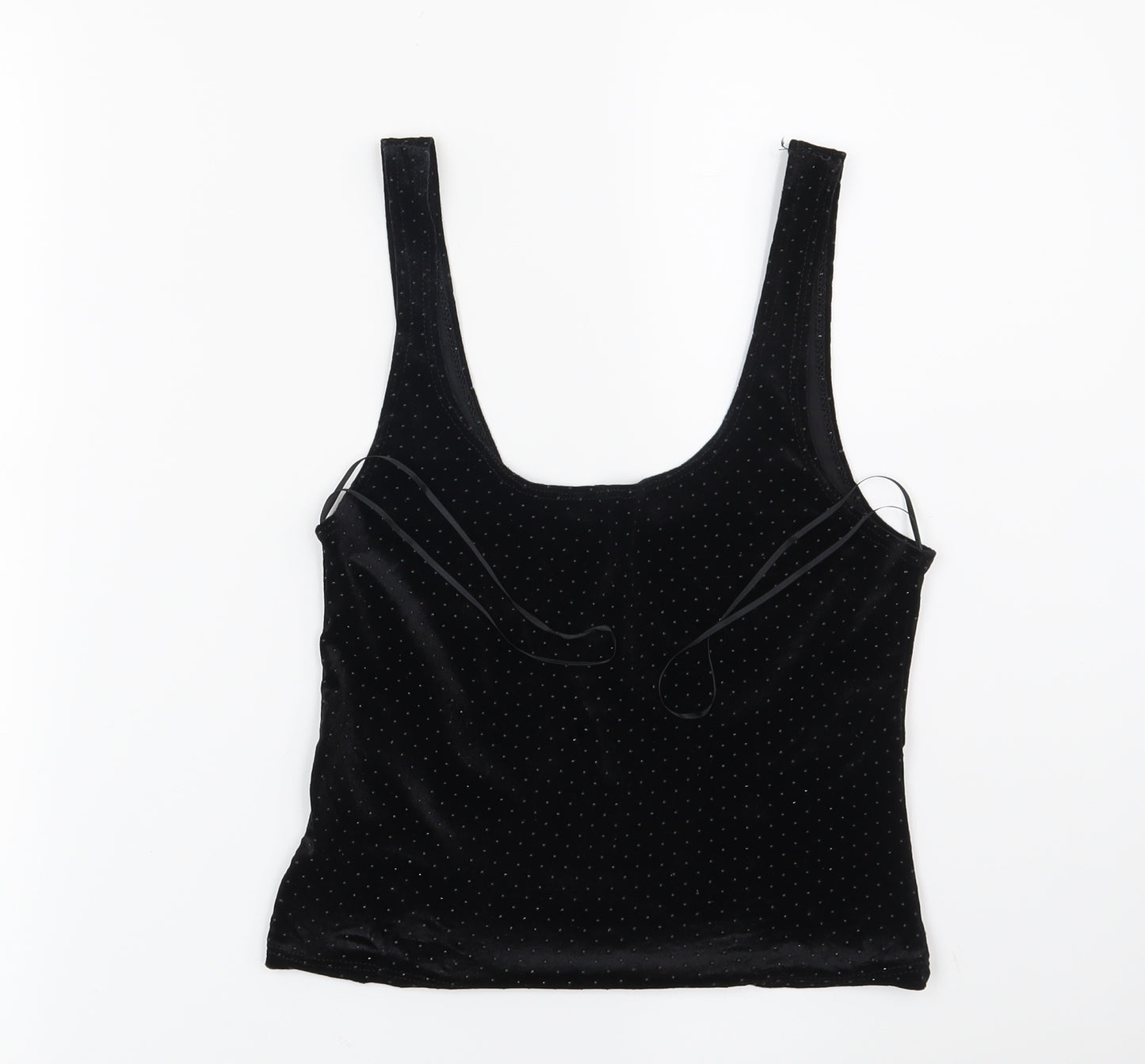Miss Selfridge Womens Black   Cropped Blouse Size 8