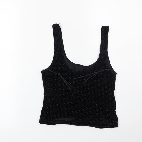 Miss Selfridge Womens Black   Cropped Blouse Size 8