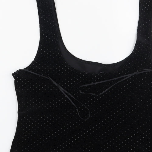 Miss Selfridge Womens Black   Cropped Blouse Size 8