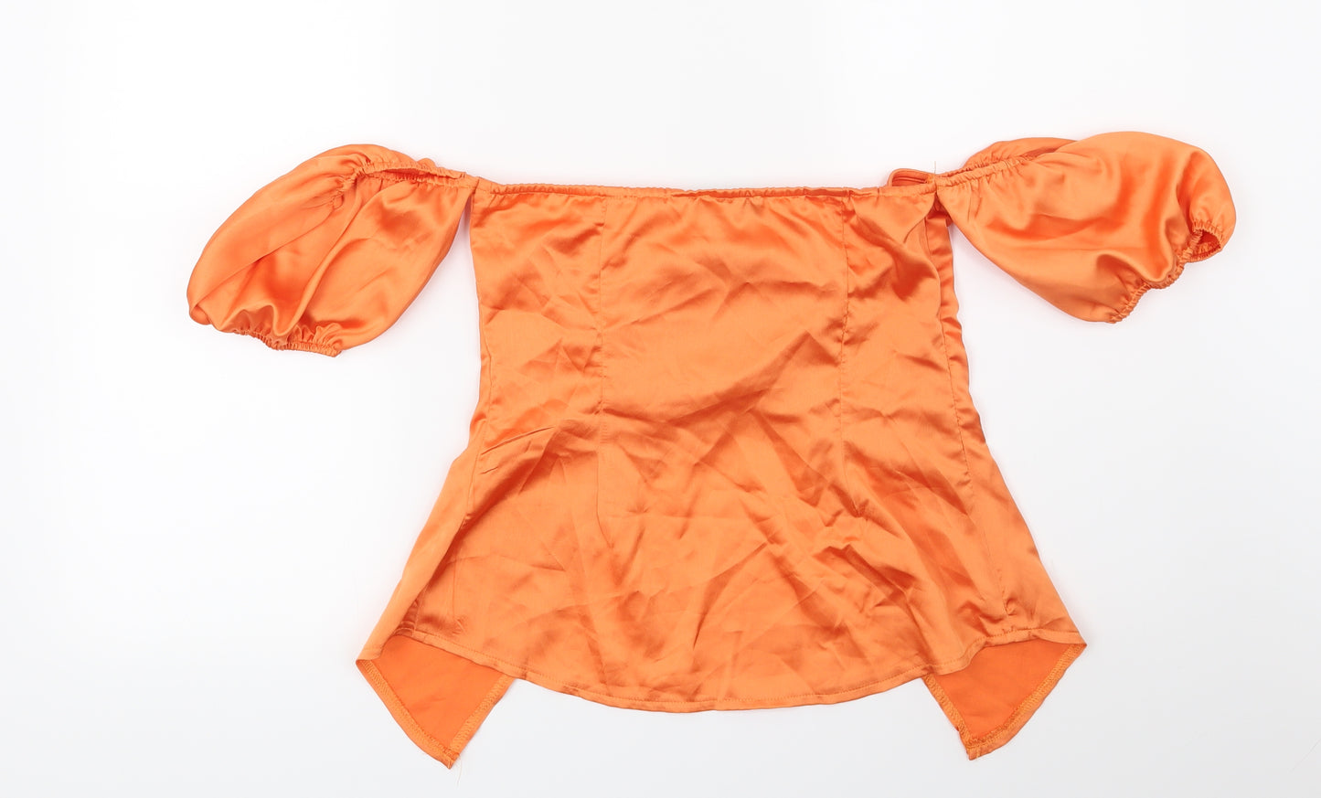 Pretty Little Thing Womens Orange   Basic Blouse Size 8