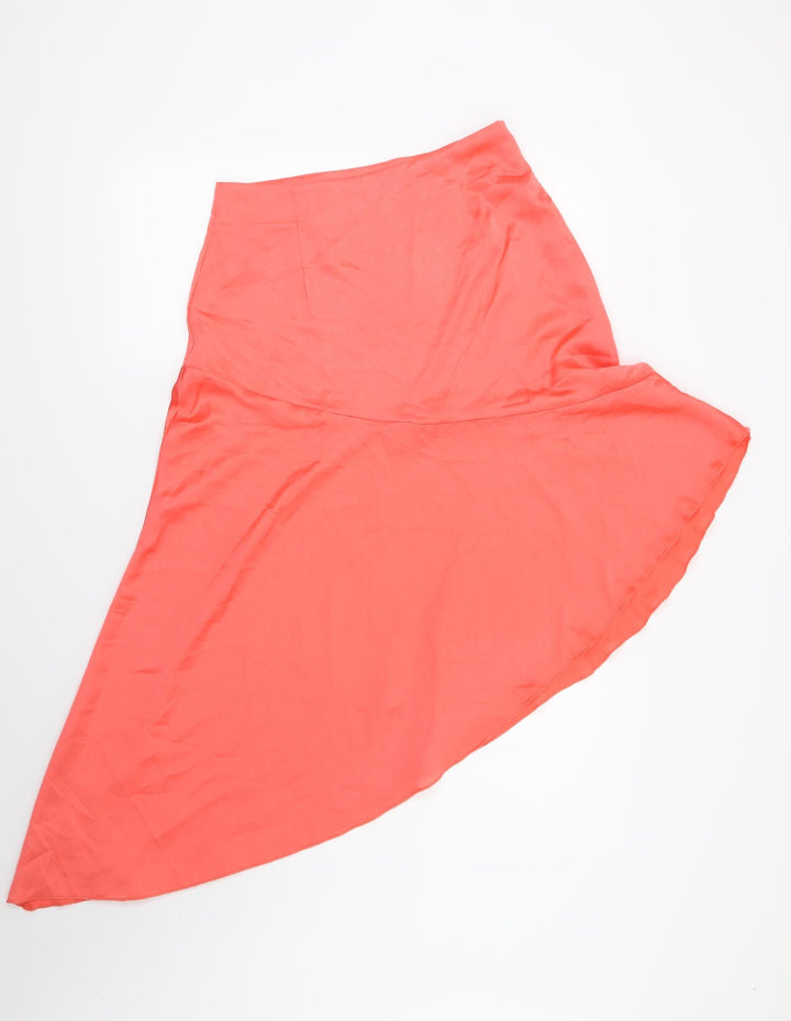 Missguided Womens Pink A-Line Skirt Size 10