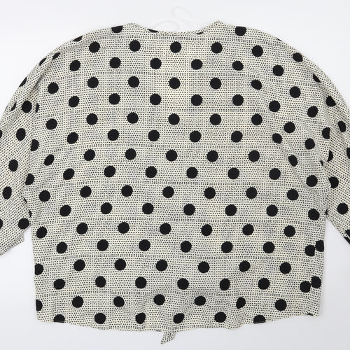 Primark Womens Beige Polka Dot  Basic Blouse Size 16