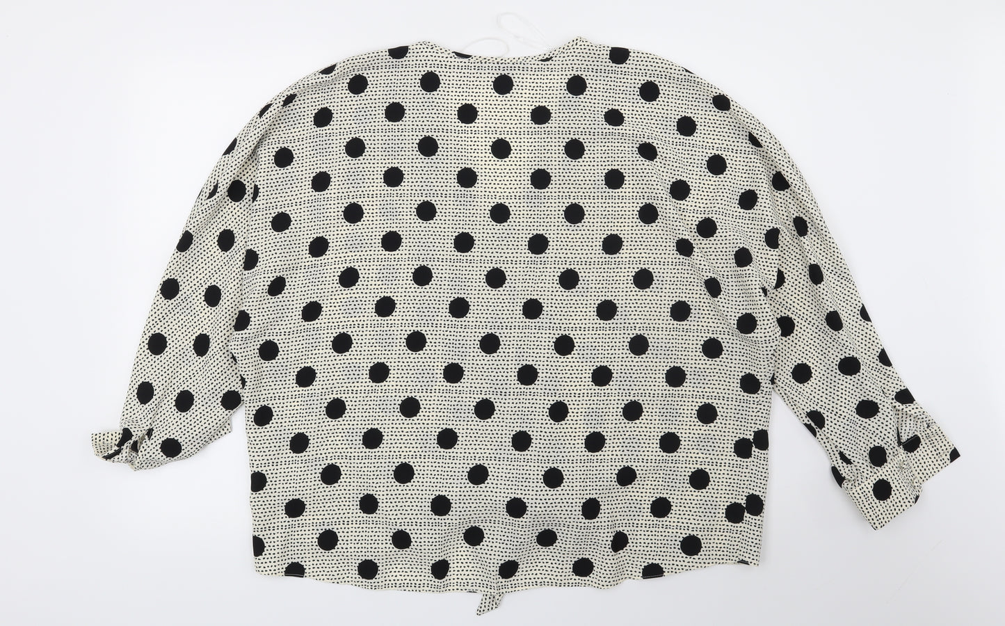 Primark Womens Beige Polka Dot  Basic Blouse Size 16
