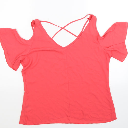 George Womens Pink   Basic Blouse Size 14