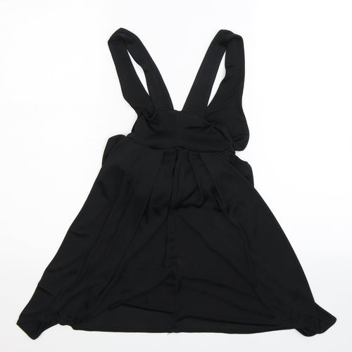 Aqua Womens Black   Basic Blouse Size S