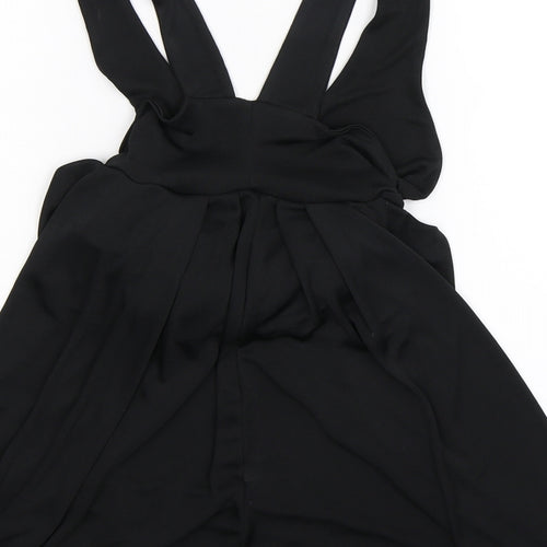 Aqua Womens Black   Basic Blouse Size S