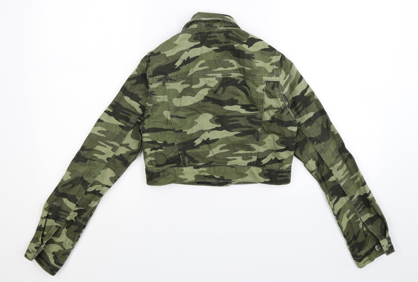 New Look Girls Multicoloured Camouflage Denim Jacket  Size 10-11 Years