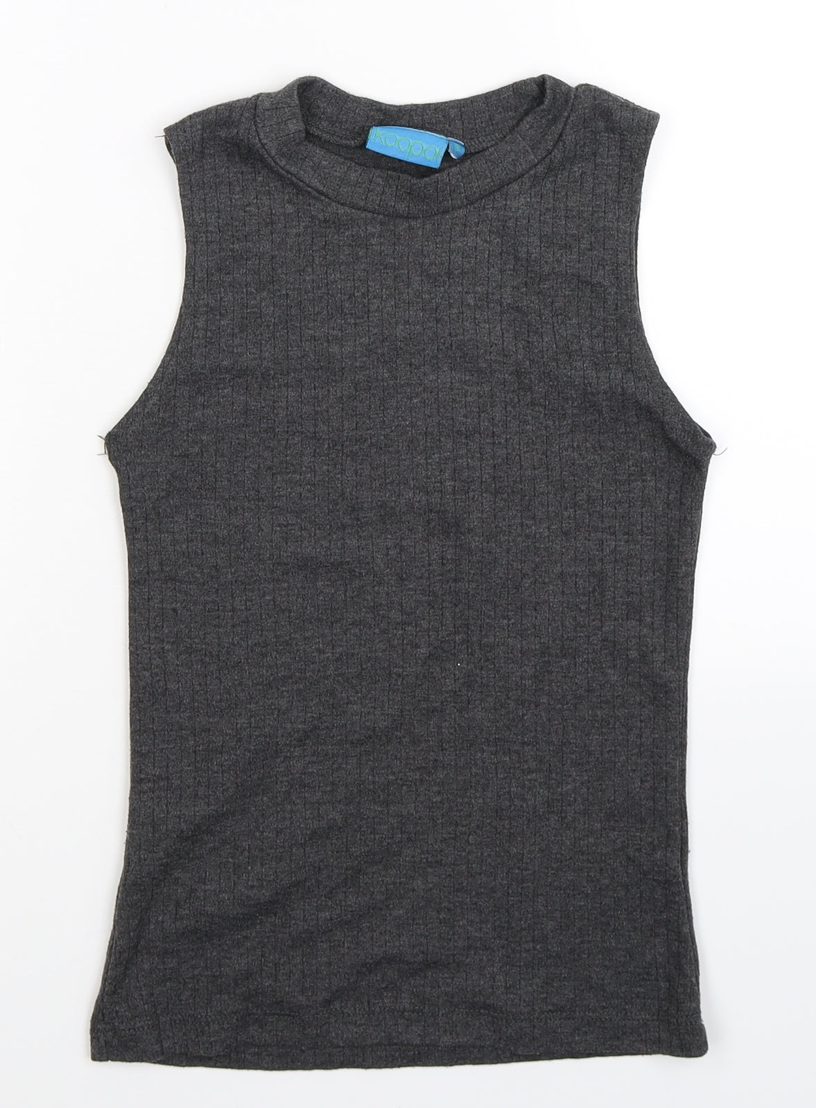 Koopoi Womens Grey   Basic Tank Size 8