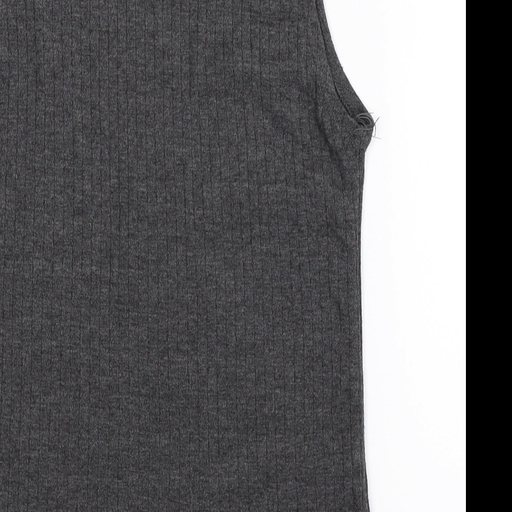Koopoi Womens Grey   Basic Tank Size 8