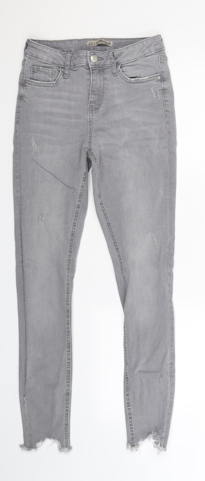Denim Co Womens Grey Denim Jegging Jeans Size 8 L27 in