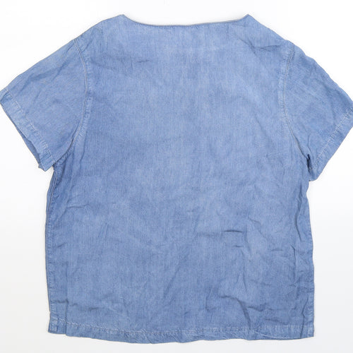 Daisy Street Womens Blue   Basic T-Shirt Size M