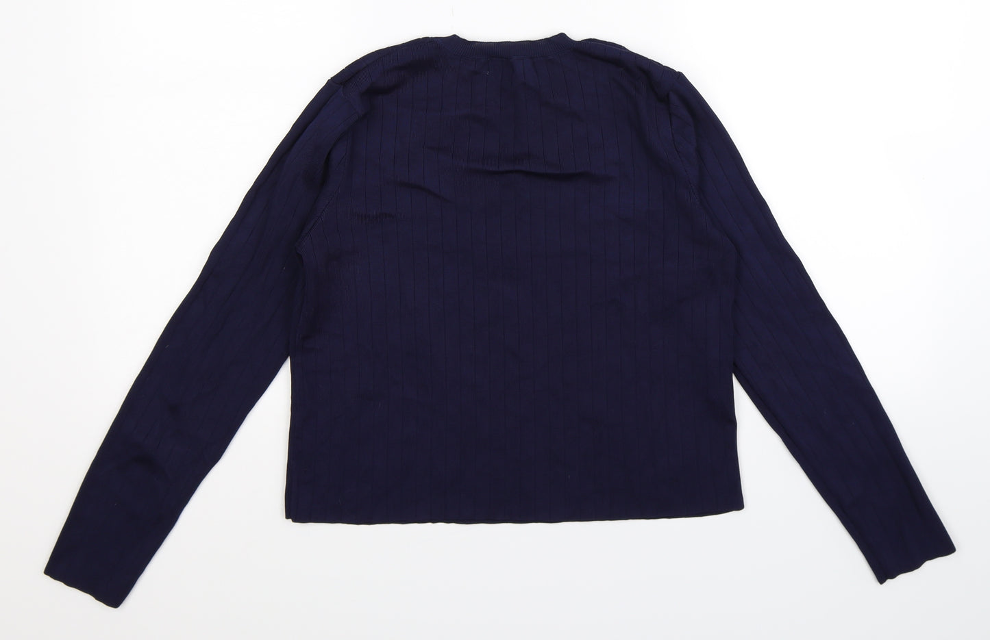 Mango Womens Blue  Knit Pullover Jumper Size S