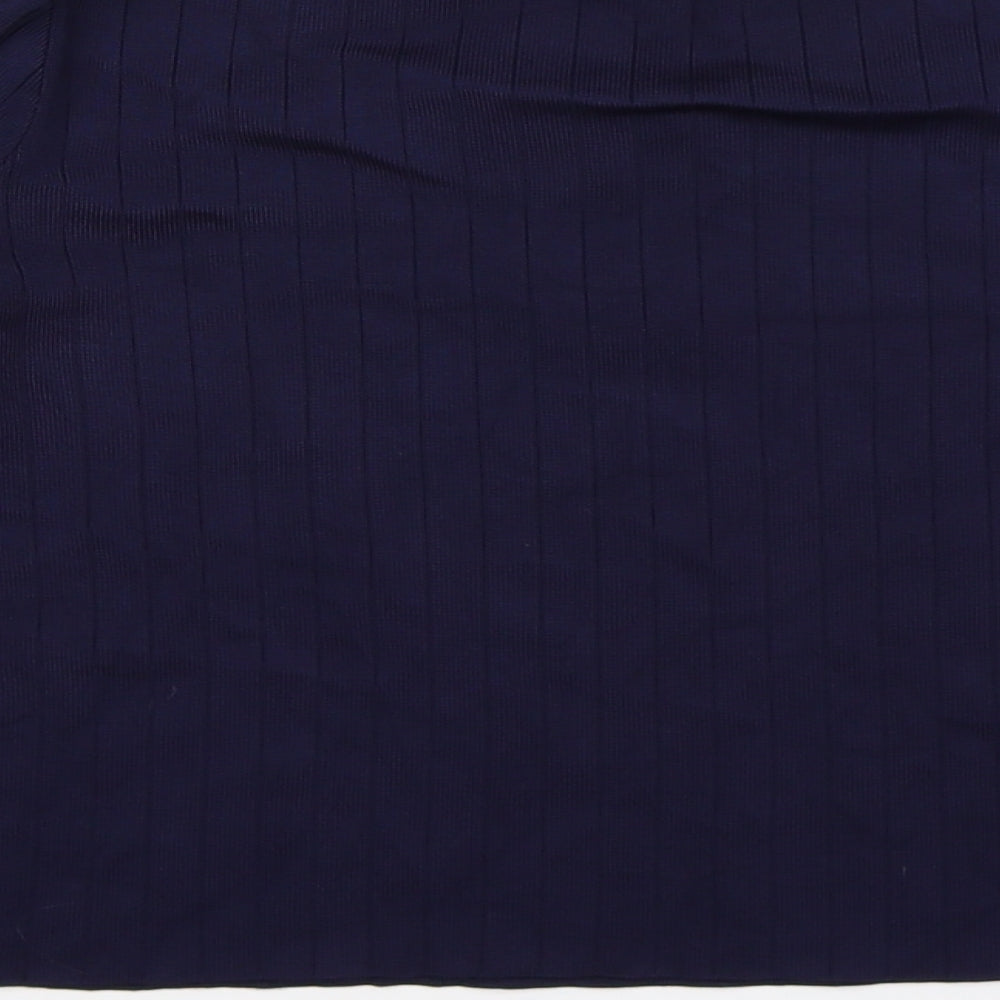 Mango Womens Blue  Knit Pullover Jumper Size S