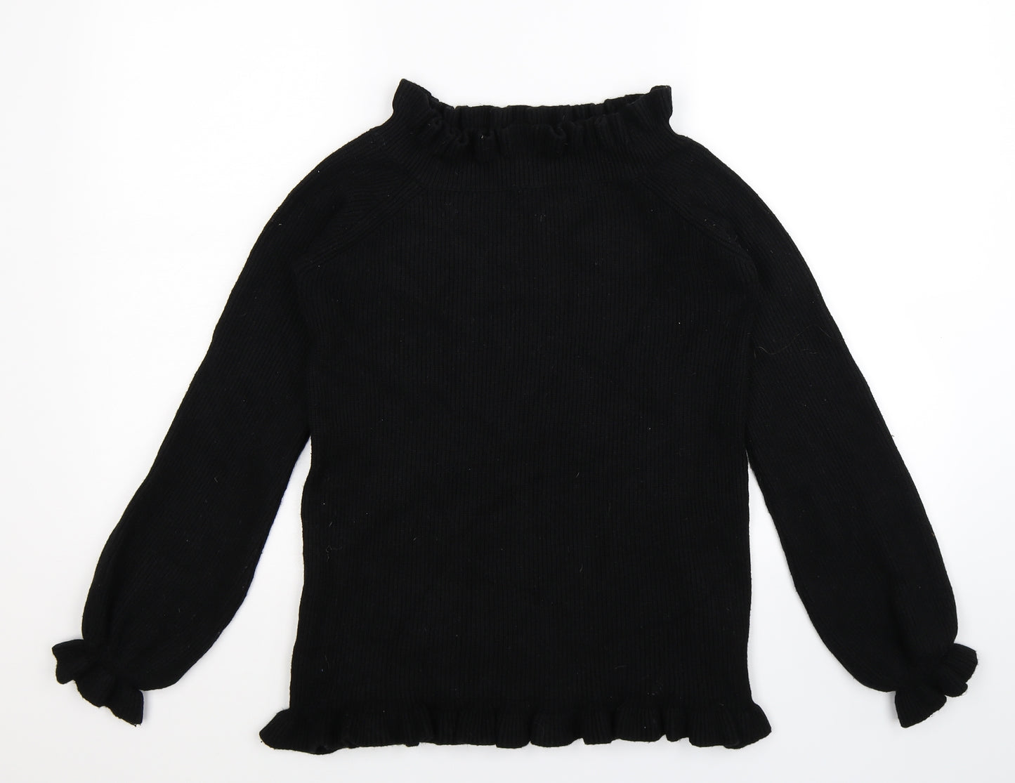 Kayla Womens Black  Knit Pullover Jumper Size M