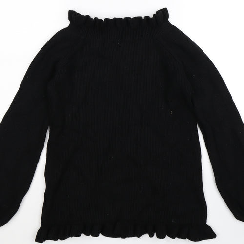 Kayla Womens Black  Knit Pullover Jumper Size M