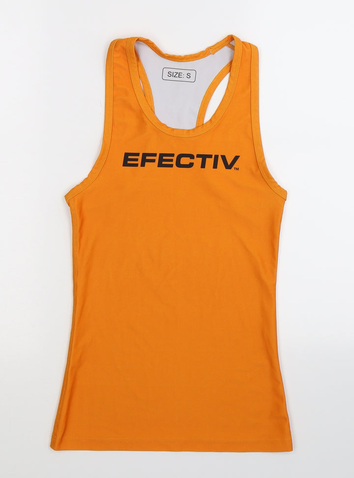 Efectiv Womens Orange   Jersey Tank Size S