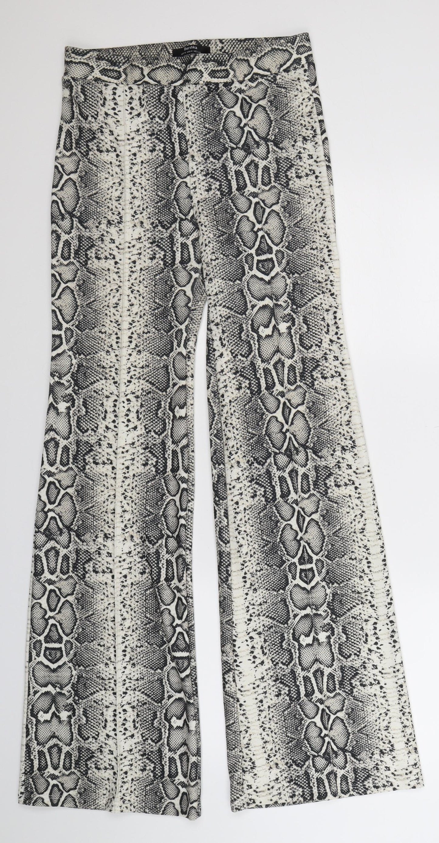 Bershka Womens Multicoloured Animal Print  Trousers  Size M L32 in
