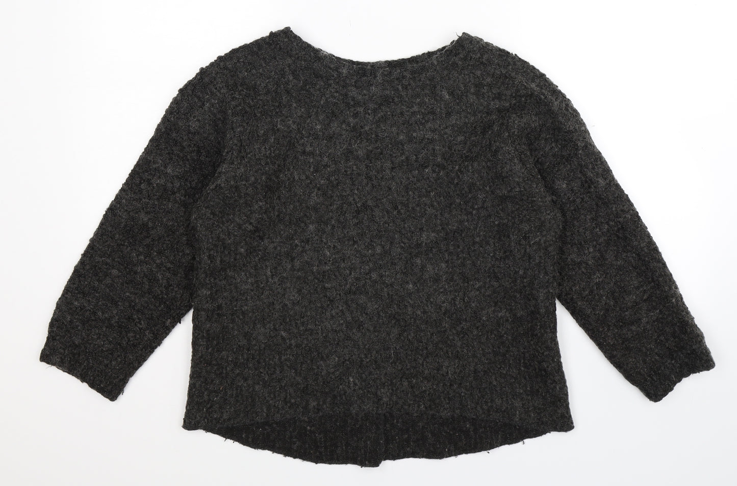 Topshop Womens Black  Knit Pullover Jumper Size 8