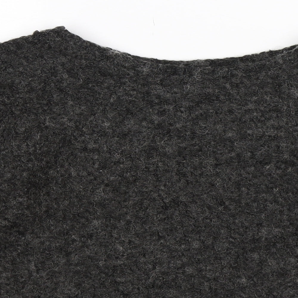 Topshop Womens Black  Knit Pullover Jumper Size 8