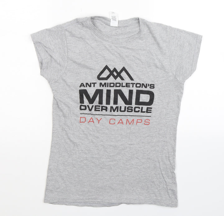 Gildan Womens Grey   Basic T-Shirt Size S